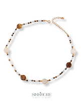Load image into Gallery viewer, Tiger&#39;s Eye Shell Necklace D0471