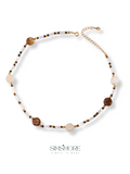 Tiger's Eye Shell Necklace D0471