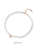 Pearl Zirconia Necklace D0415