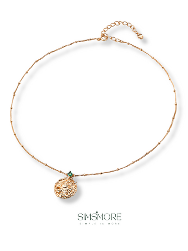 Vintage Zircon Pendant Necklace D0597