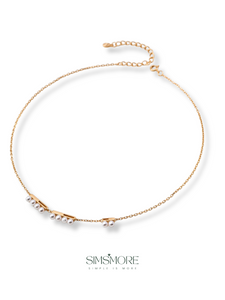 Simple Faux Pearl Necklace D0603