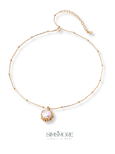 Natural Pearl Pendant Necklace  D0611