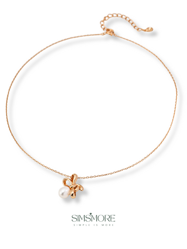 Natural Pearl Designer Pendant Necklace D0596