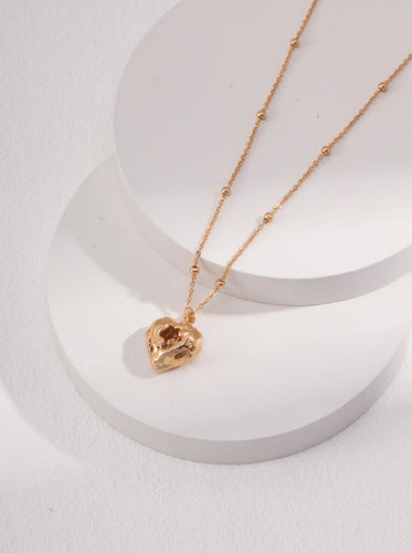 Sterling Silver Heart Pendant Necklace D0412