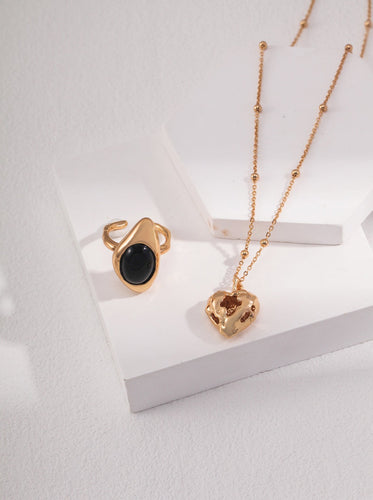 Sterling Silver Heart Pendant Necklace D0412