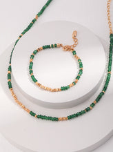 Load image into Gallery viewer, Sterling Silver Emerald Necklace D0427