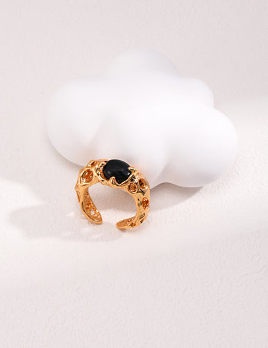 Retro agate ring J0242