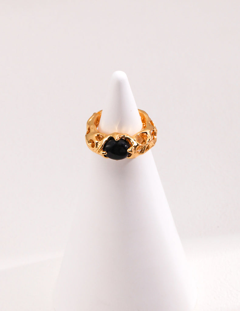 Retro agate ring J0242