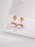 Vintage Baroque Pearl Earrings