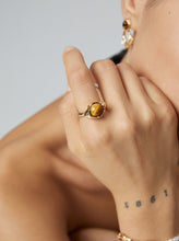 Load image into Gallery viewer, Tiger Eye Natural Stone Ring