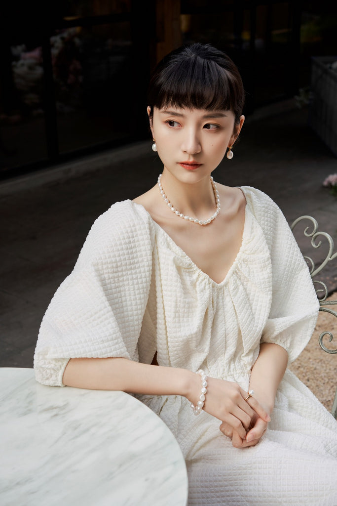 Baroque pearl necklace D0199