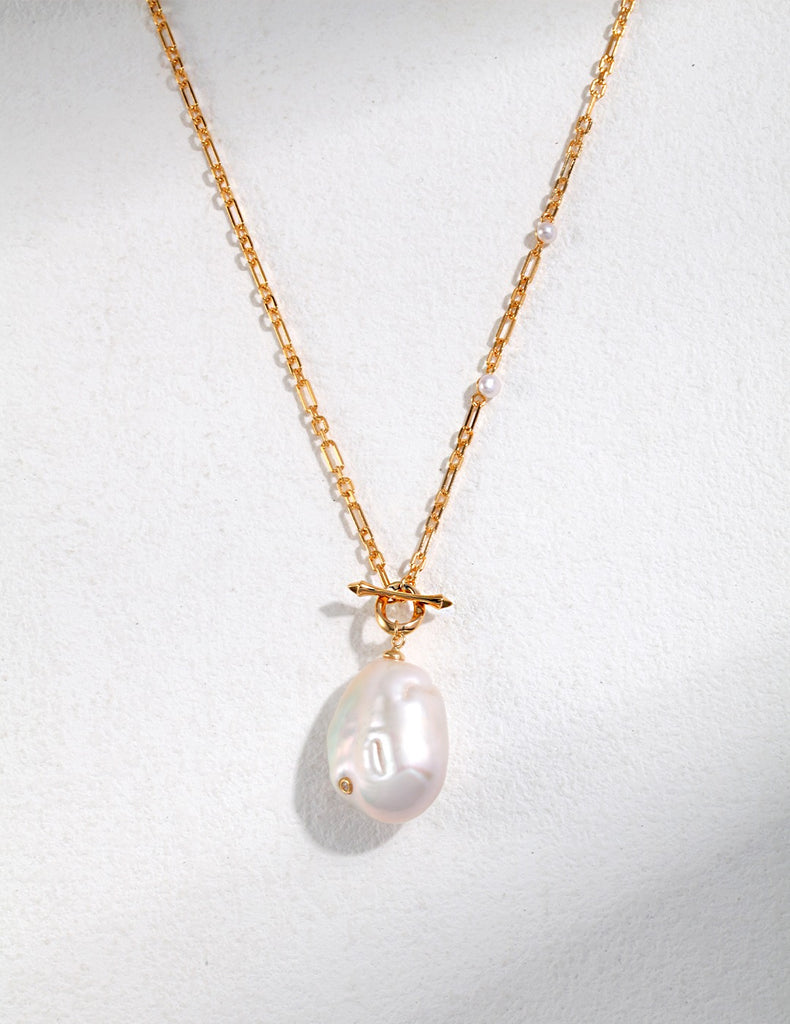 Baroque pearl necklace D0350