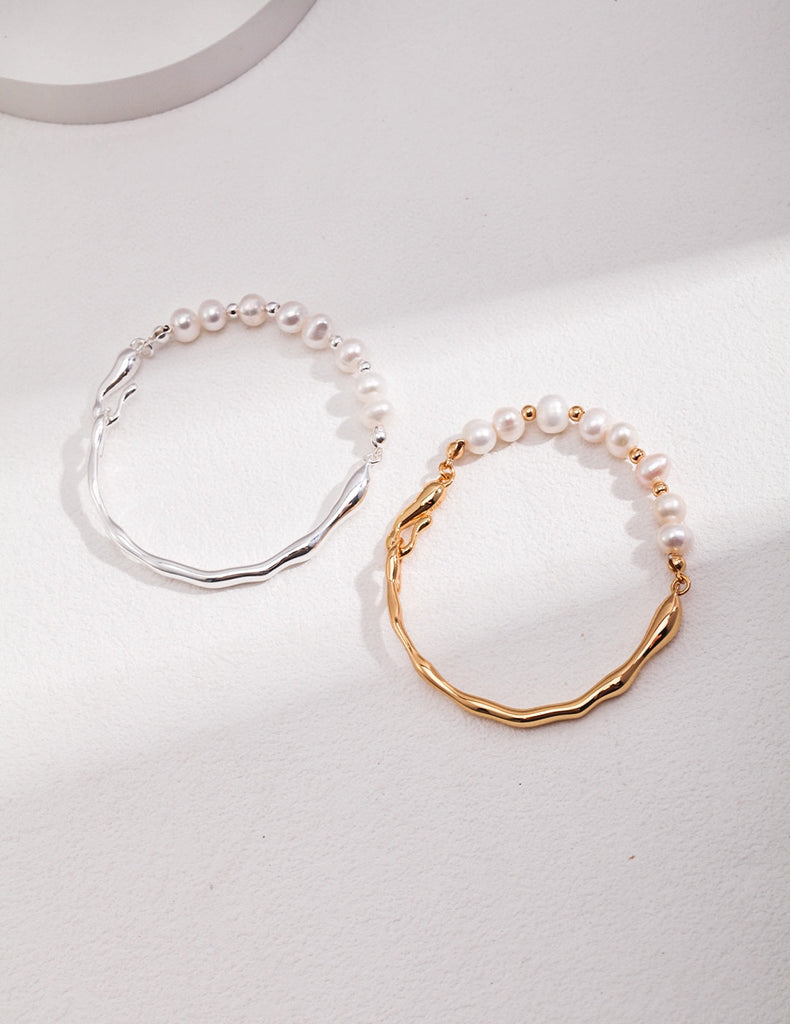 S925 silver natural pearl bracelet SL0032