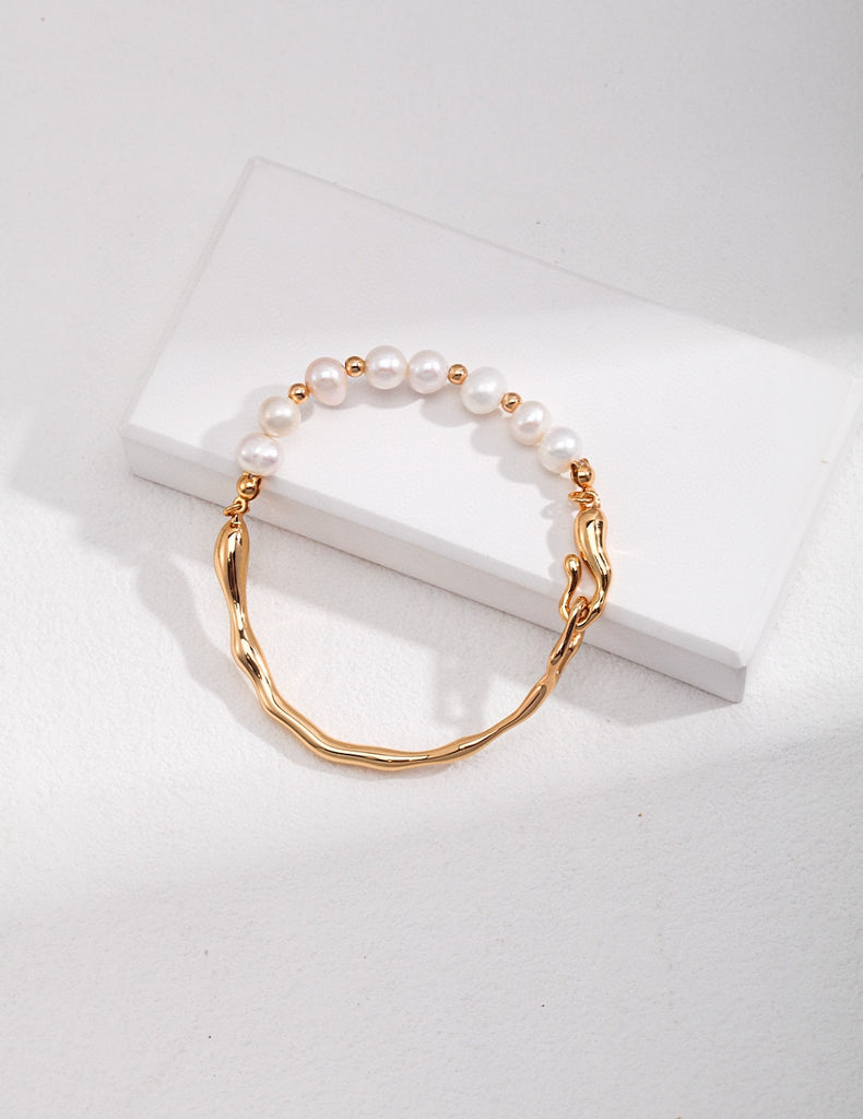 S925 silver natural pearl bracelet SL0032