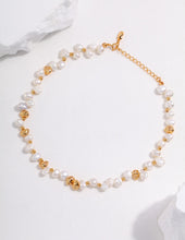Load image into Gallery viewer, Sterling silver pearl necklace D0292