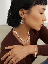 Load image into Gallery viewer, Sterling silver pearl necklace D0292