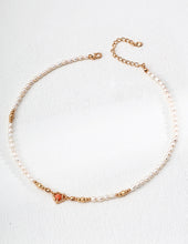 Load image into Gallery viewer, Natural Pearls Red Jasper Heart Necklace D0617