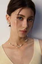 Load image into Gallery viewer, Natural Pearl Black Agate Necklace D0594