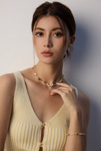 Load image into Gallery viewer, Natural Pearl Black Agate Necklace D0594
