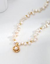 Load image into Gallery viewer, Camellia Pearl Necklace D0484