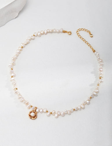 Camellia Pearl Necklace D0484