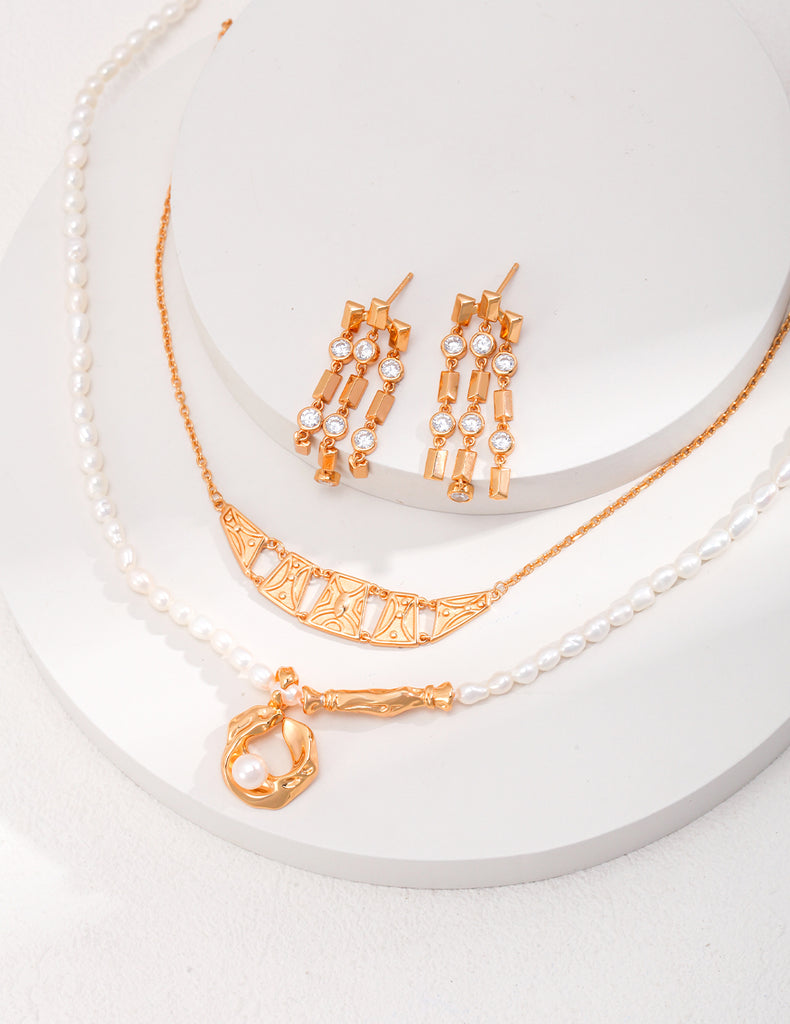 Simple Gold Necklace D0463