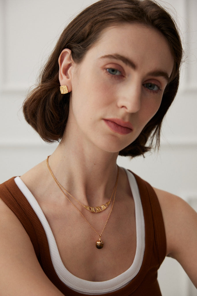 Simple Gold Necklace D0463