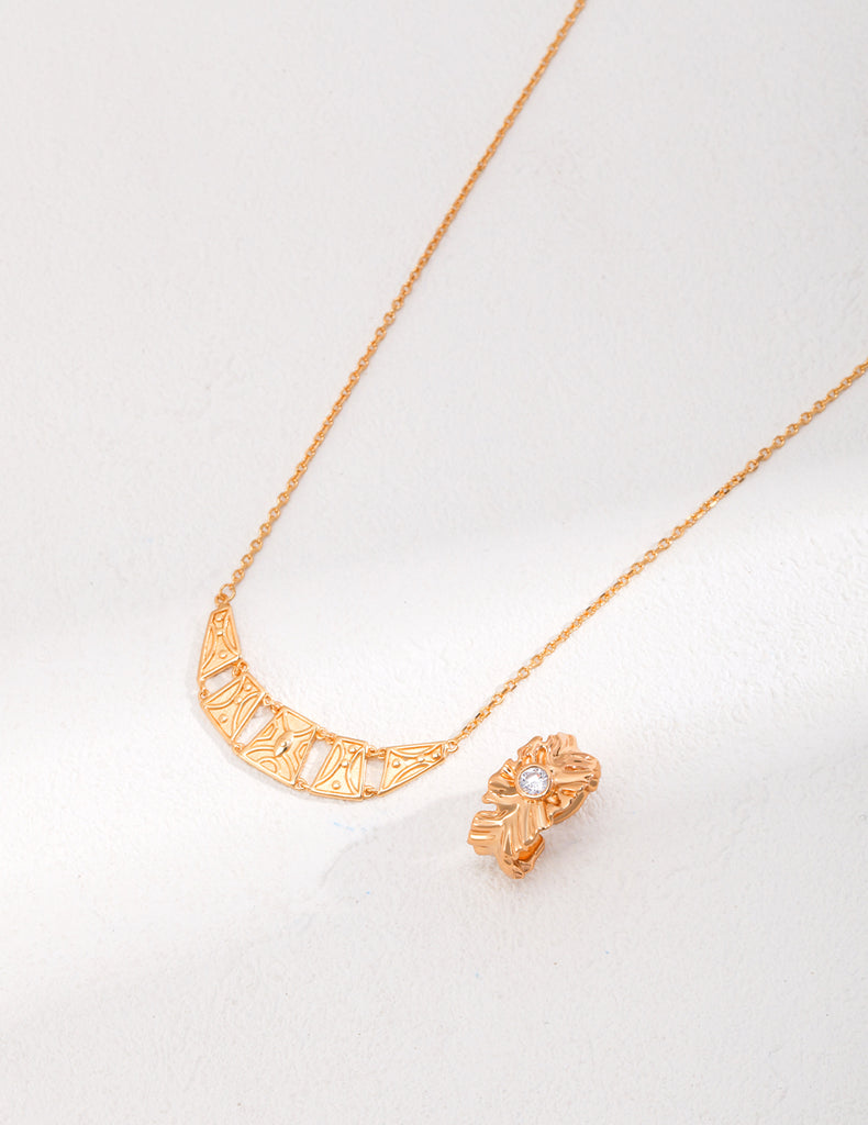 Simple Gold Necklace D0463