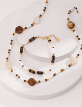Load image into Gallery viewer, Tiger&#39;s Eye Shell Necklace D0471