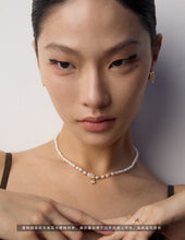 Load image into Gallery viewer, Pearl Zirconia Necklace D0415