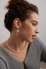 Load image into Gallery viewer, Pearl Zirconia Necklace D0415
