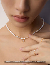 Load image into Gallery viewer, Pearl Zirconia Necklace D0415