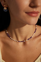 Load image into Gallery viewer, Natural Pearl Amethyst Necklace D0564
