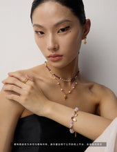 Load image into Gallery viewer, Natural Pearl Amethyst Necklace D0564