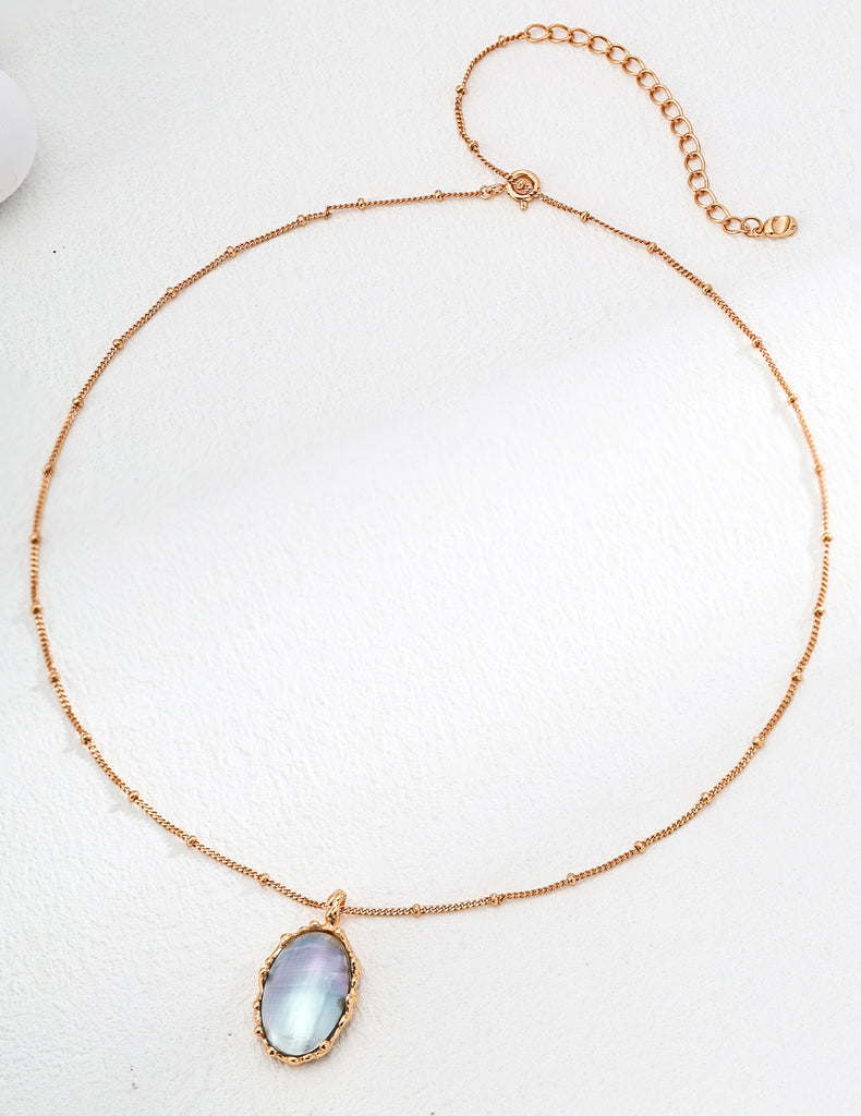 Silver Horse Shell Necklace D0531