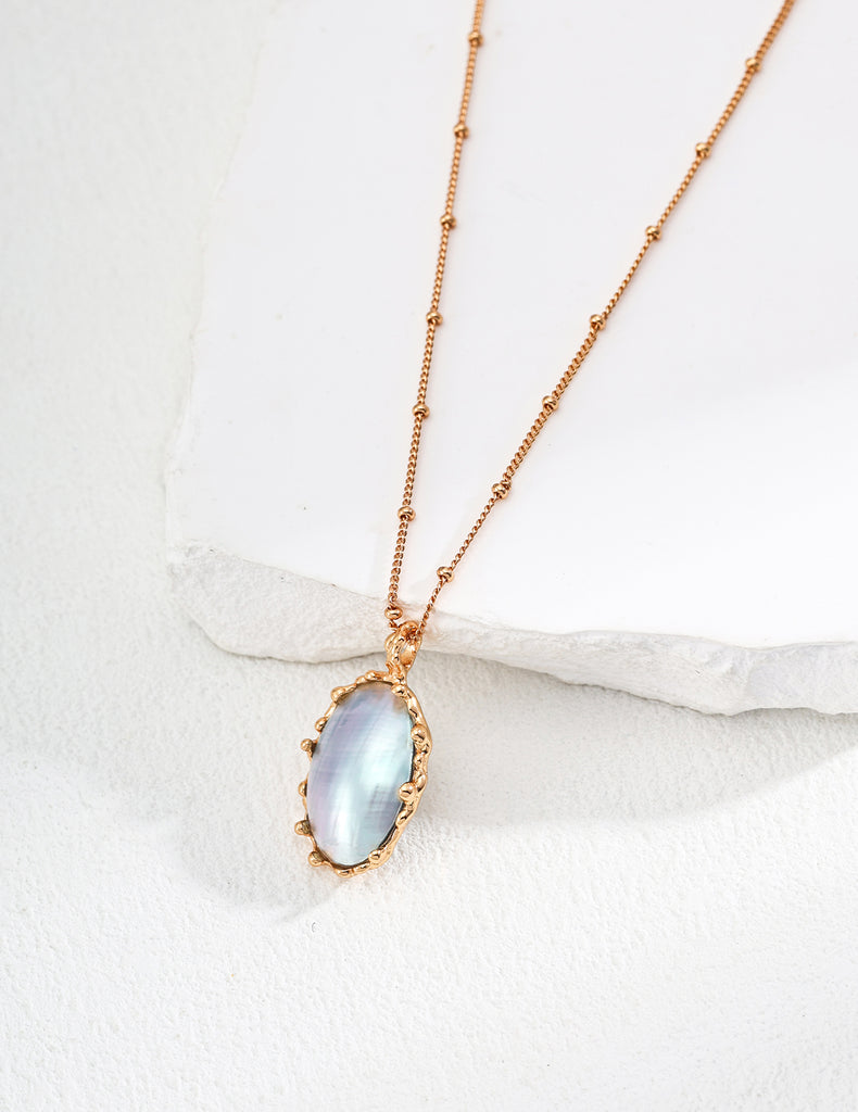 Silver Horse Shell Necklace D0531