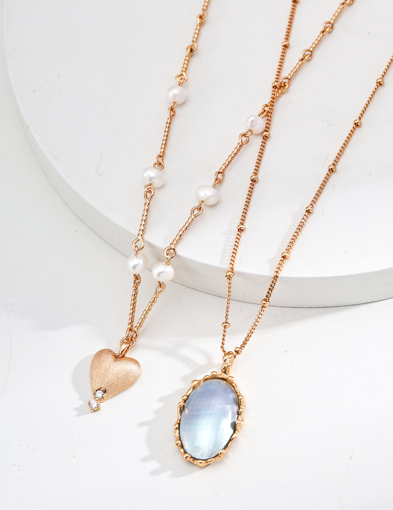 Silver Horse Shell Necklace D0531