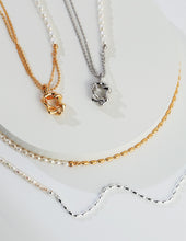 Load image into Gallery viewer, Rice Grain Pearl Necklace D0250