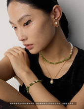 Load image into Gallery viewer, Bamboo Bead Necklace D0533