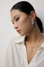 Load image into Gallery viewer, Vintage Blue Glazed Zircon Necklace D0555