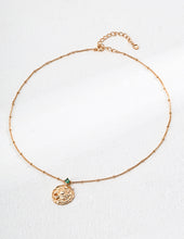 Load image into Gallery viewer, Vintage Zircon Pendant Necklace D0597