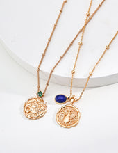 Load image into Gallery viewer, Vintage Zircon Pendant Necklace D0597