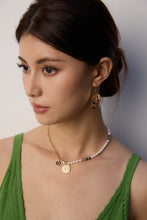 Load image into Gallery viewer, Natural Pearls Water Grass Agate Zirconia Necklace D0605