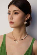 Load image into Gallery viewer, Natural Pearls Water Grass Agate Zirconia Necklace D0605