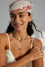 Load image into Gallery viewer, Natural Malachite Lapis Lazuli Butterfly Pearl Necklace D0565
