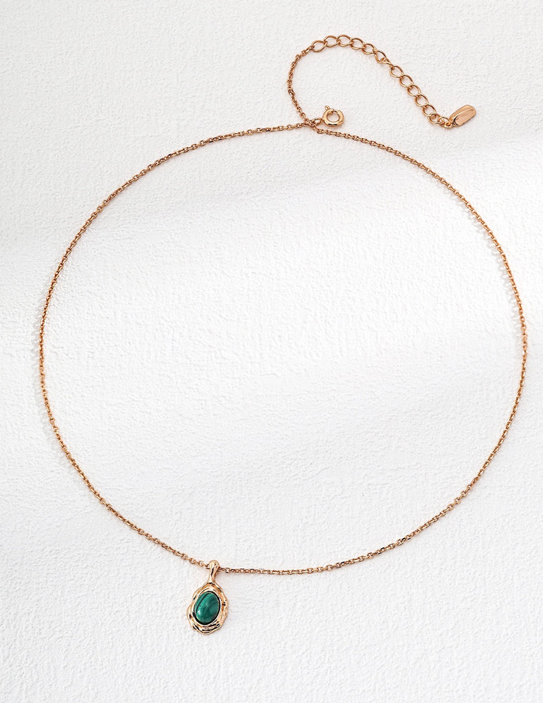 Malachite necklace D0402
