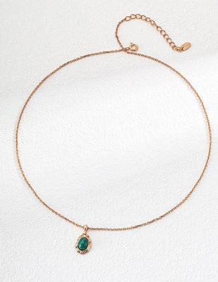Malachite necklace D0402