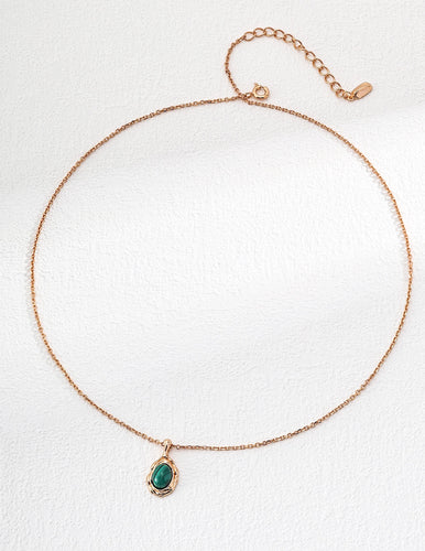 Malachite necklace D0402