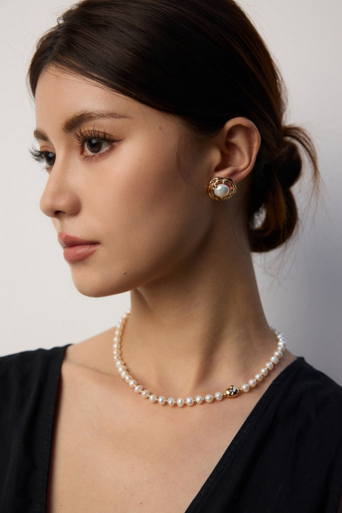 Natural Pearl Necklace D0587