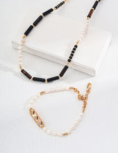 Load image into Gallery viewer, Natural Agate Pearl Necklace D0532